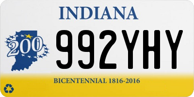 IN license plate 992YHY