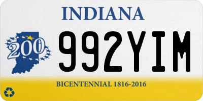 IN license plate 992YIM