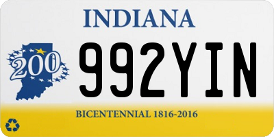 IN license plate 992YIN