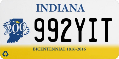 IN license plate 992YIT