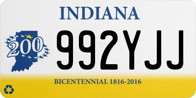 IN license plate 992YJJ