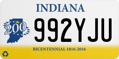 IN license plate 992YJU