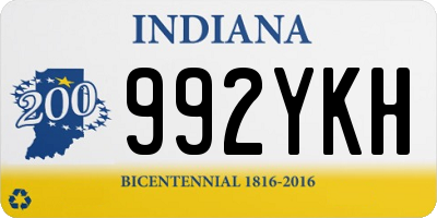 IN license plate 992YKH