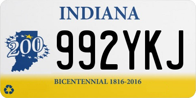 IN license plate 992YKJ