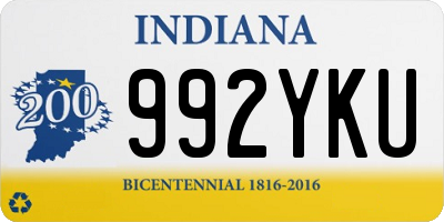 IN license plate 992YKU