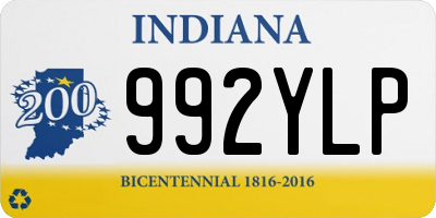 IN license plate 992YLP