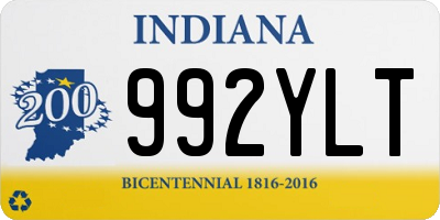 IN license plate 992YLT