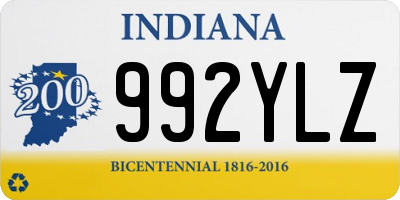 IN license plate 992YLZ