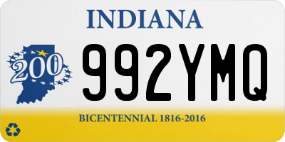 IN license plate 992YMQ