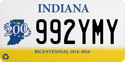 IN license plate 992YMY