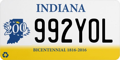 IN license plate 992YOL