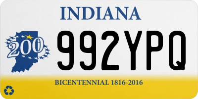 IN license plate 992YPQ