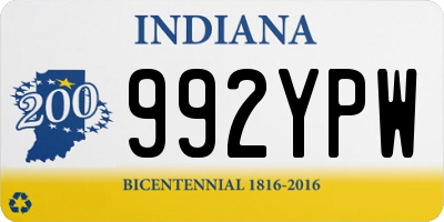 IN license plate 992YPW