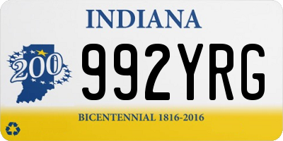 IN license plate 992YRG