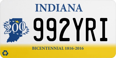 IN license plate 992YRI