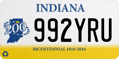 IN license plate 992YRU