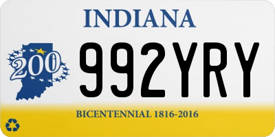 IN license plate 992YRY