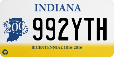 IN license plate 992YTH