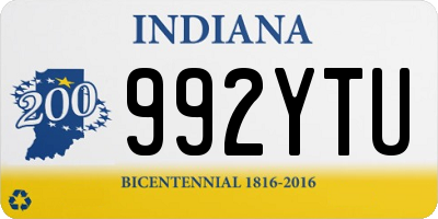 IN license plate 992YTU