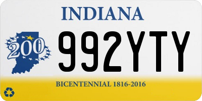 IN license plate 992YTY