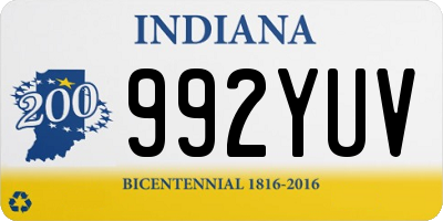 IN license plate 992YUV