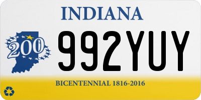 IN license plate 992YUY