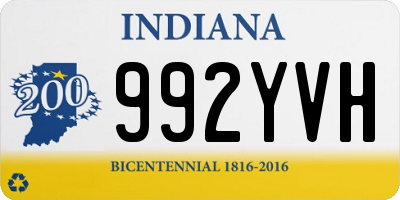 IN license plate 992YVH