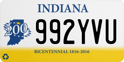 IN license plate 992YVU