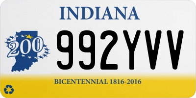 IN license plate 992YVV