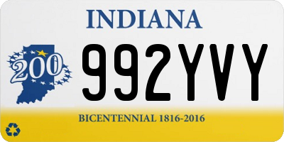 IN license plate 992YVY