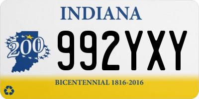 IN license plate 992YXY