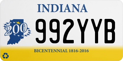 IN license plate 992YYB