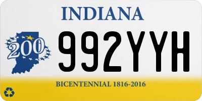 IN license plate 992YYH