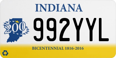 IN license plate 992YYL