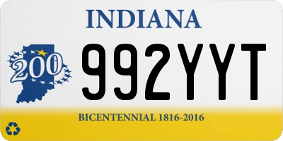 IN license plate 992YYT