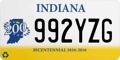 IN license plate 992YZG