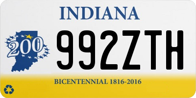 IN license plate 992ZTH