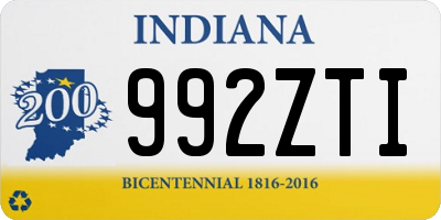 IN license plate 992ZTI