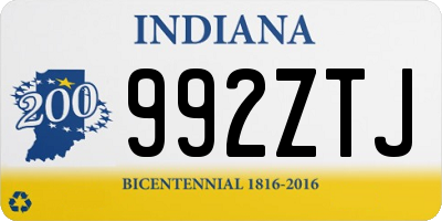 IN license plate 992ZTJ