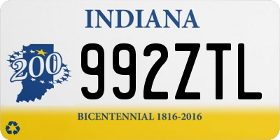 IN license plate 992ZTL