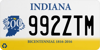 IN license plate 992ZTM