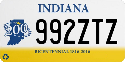 IN license plate 992ZTZ