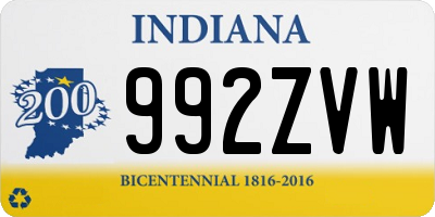 IN license plate 992ZVW