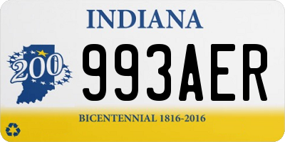 IN license plate 993AER