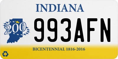 IN license plate 993AFN