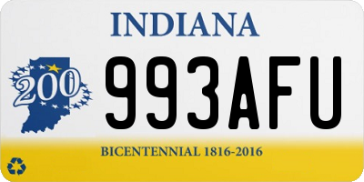 IN license plate 993AFU