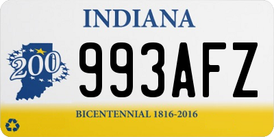 IN license plate 993AFZ