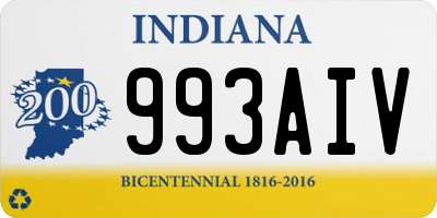 IN license plate 993AIV