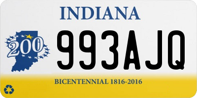 IN license plate 993AJQ