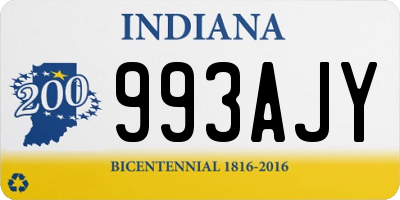 IN license plate 993AJY